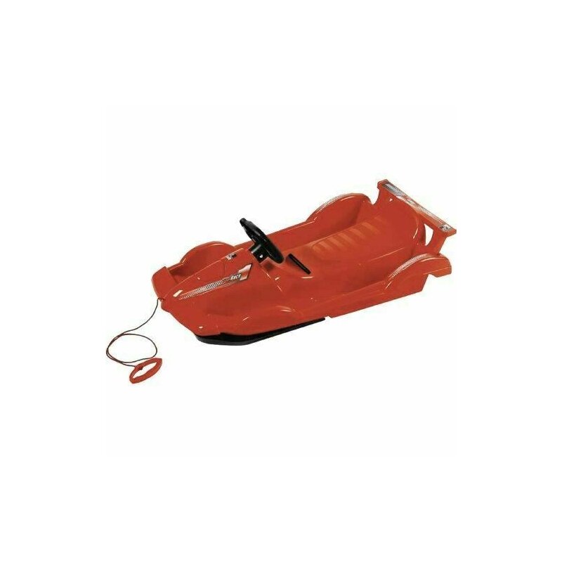 Dhs - Sanie plastic cu ghidon otel Alpen Race 55x100x31cm, rosu