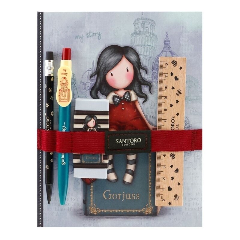 Gorjuss cityscape - set rechizite cu carnet - my story