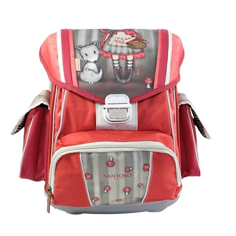 Ghiozdan ergonomic rigid gorjuss little red riding hood