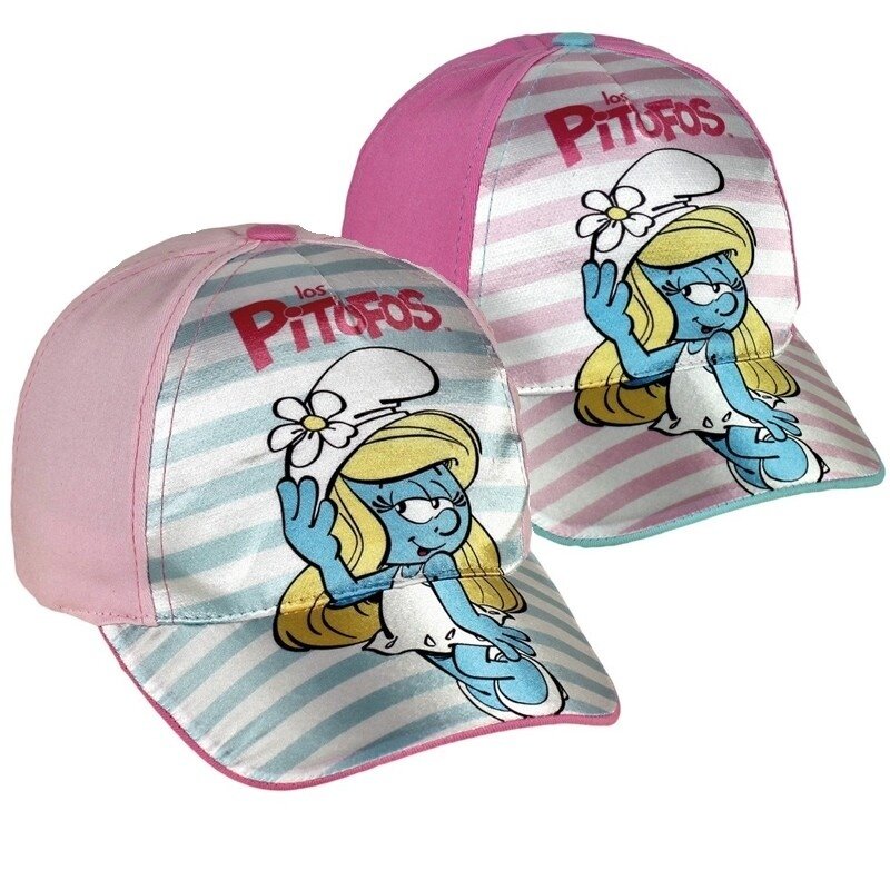 Sapca culori pastelate strumfita