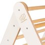 Meowbaby® - Scara din lemn pentru copii - Triunghi de catarare tip Pikler Montessori, Alb, MeowBaby - 4