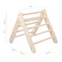 Scara din lemn pentru copii - Triunghi de catarare tip Pikler Montessori, Natural, MeowBaby - 5