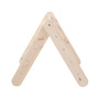 Scara din lemn pentru copii - Triunghi de catarare tip Pikler Montessori, Natural, MeowBaby - 8