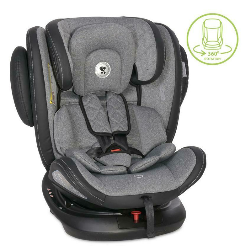 Scaun auto, Aviator, Isofix, 0-36 Kg, rotativ 360 grade, Black & Light Grey