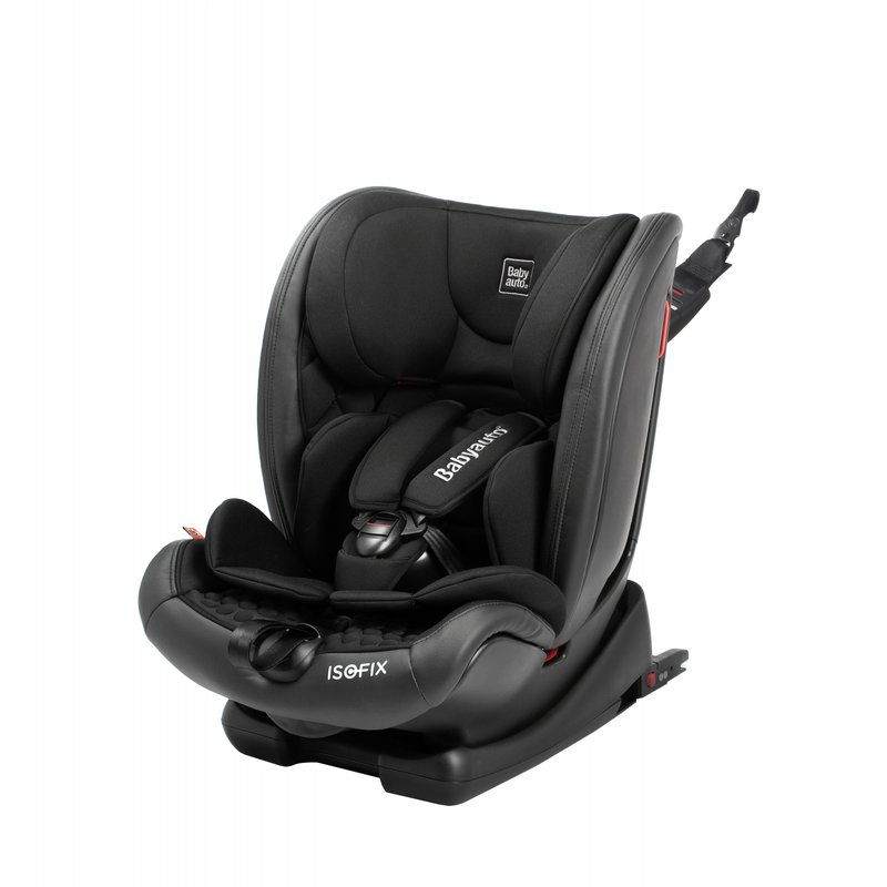 Babyauto - scaun auto copii g-cat duo fit, cu isofix sau centura vehicul, 9-36 kg, negru
