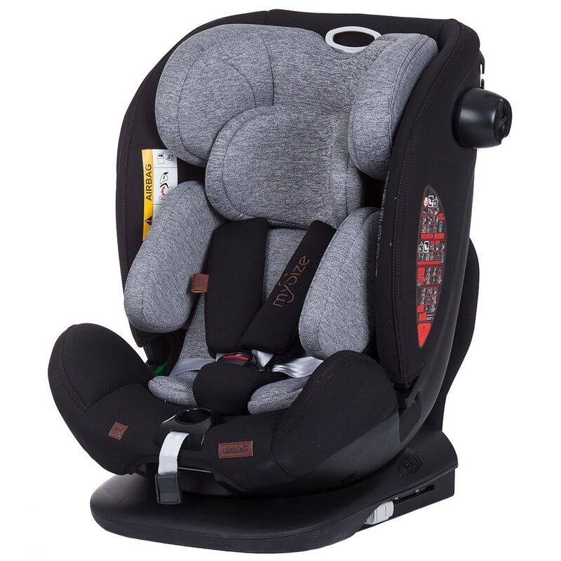 Scaun auto Chipolino My Size 0-36 kg I-Size 40-150 cm platinum cu sistem Isofix