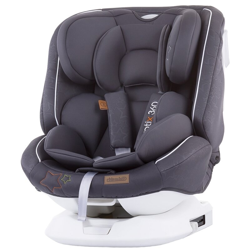 Chipolino - Scaun auto Rotix Spatar reglabil, Protectie laterala, Rotire 360 grade Mist, 0-36 Kg, cu Isofix