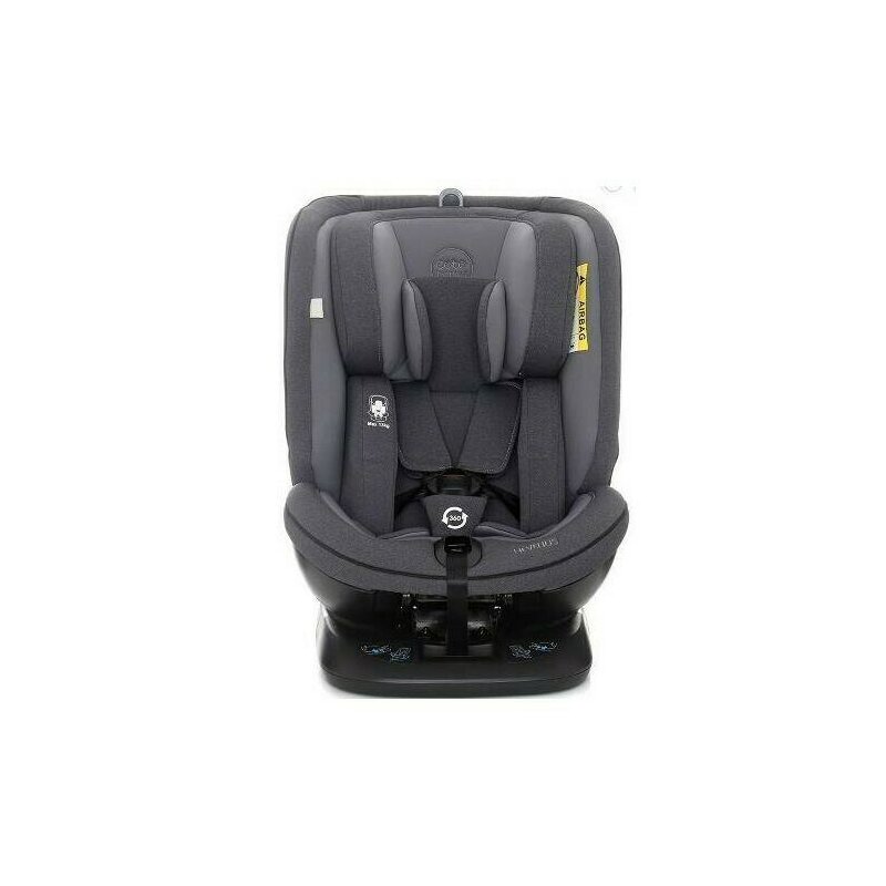 Scaun Auto Coto Baby Hevelius 360° Isofix 0-36 Kg Melange Dark Grey