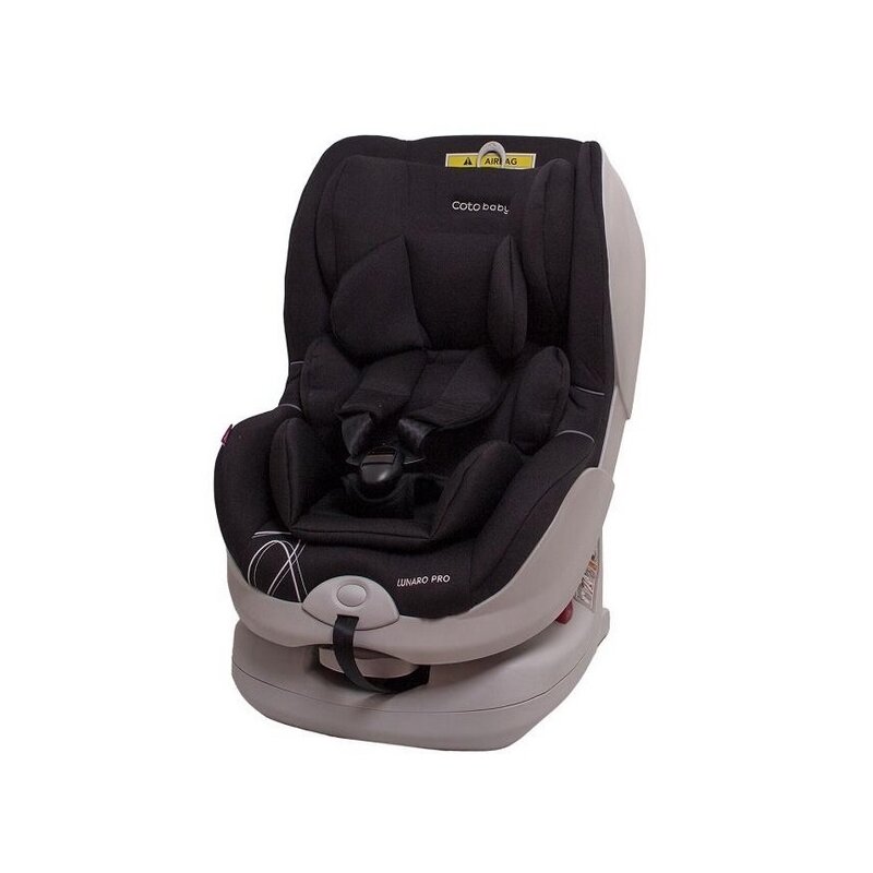 Coto baby - scaun auto lunaro pro spatar reglabil, protectie laterala, 0-18 kg, cu isofix, negru