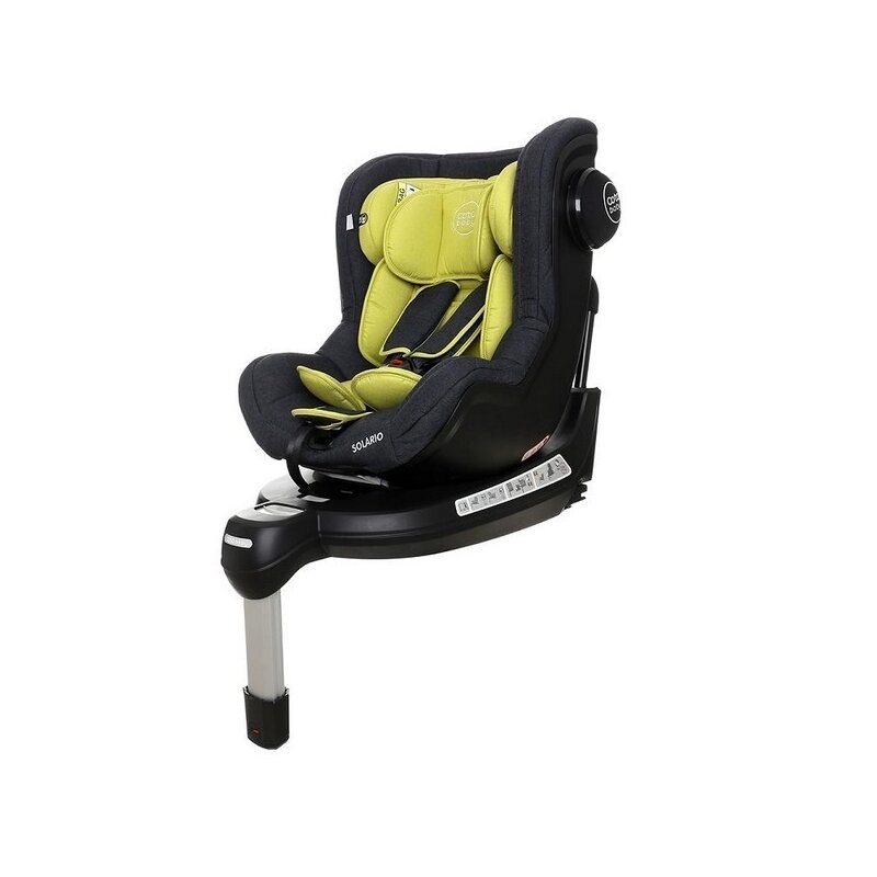 Coto baby - scaun auto solario melange spatar reglabil, protectie laterala, rotire 360 grade, 0-18 kg, cu isofix, verde