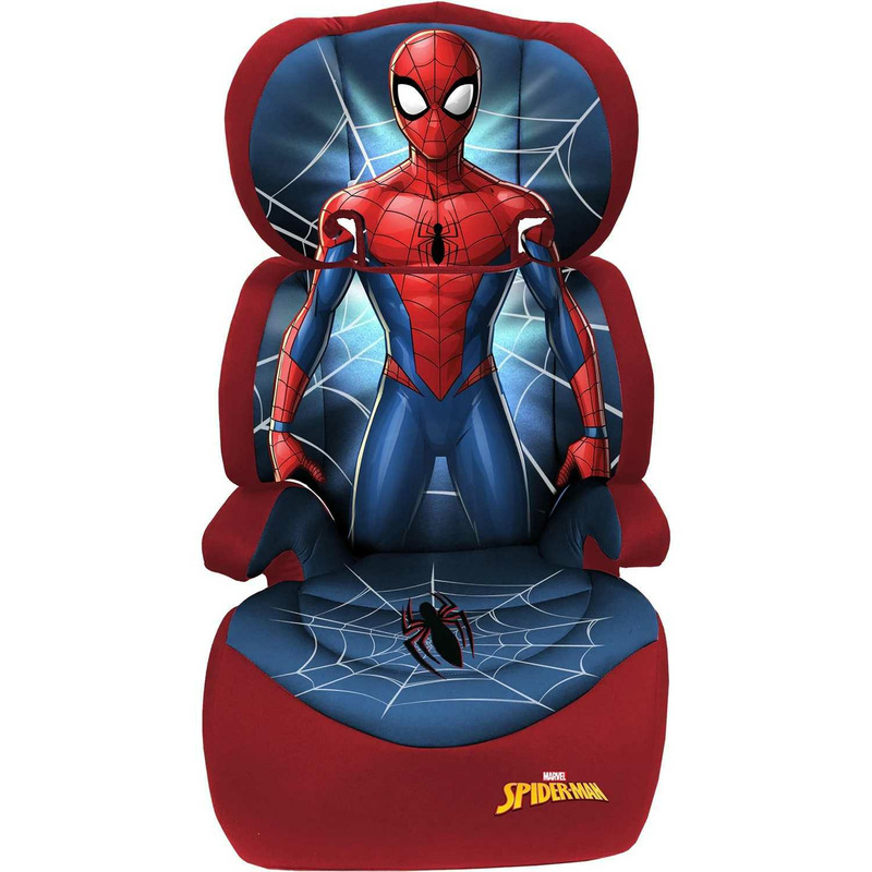 Scaun auto cu Isofix Spiderman, tetiera reglabila, 15 - 36 kg TataWay CZ11190