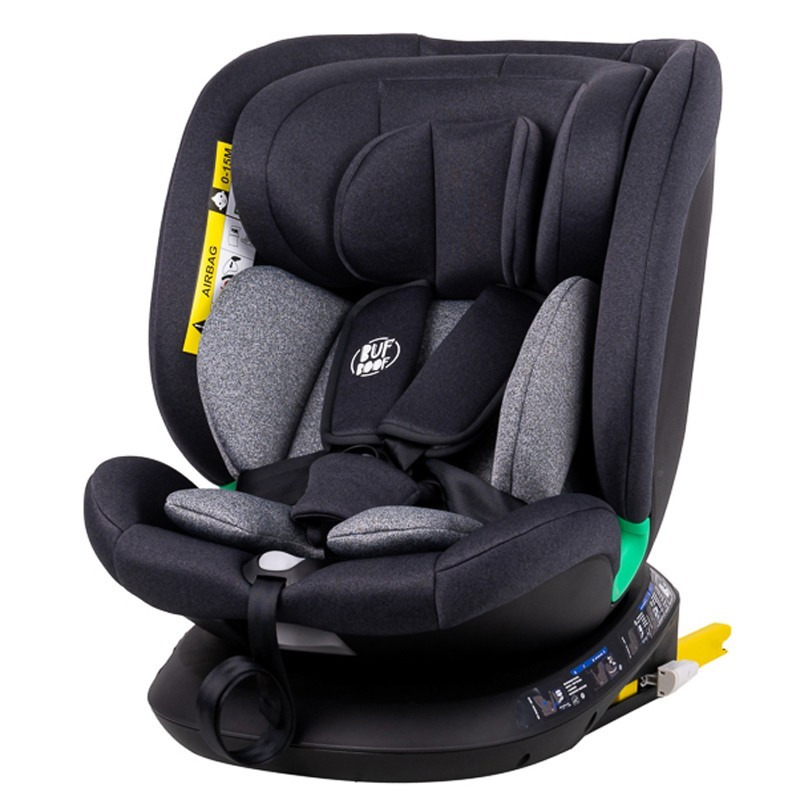 Scaun auto Diamond Deluxe i-Size Buf Boof cu ISOFIX rotativ 360 grade Top Tether 40-150 cm Black