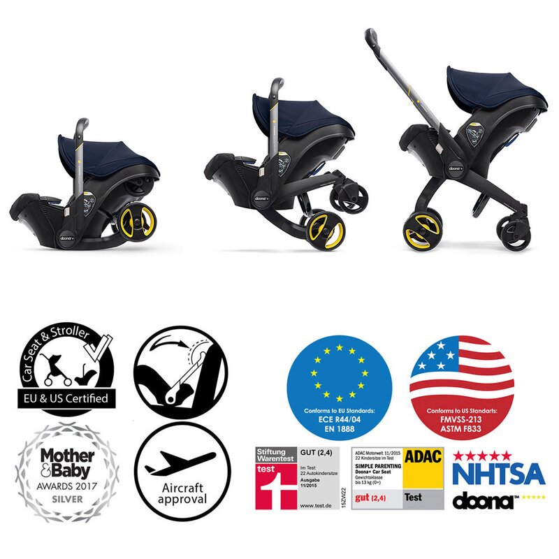 Doona - scaun auto royal transformabil, 0-13 kg, albastru