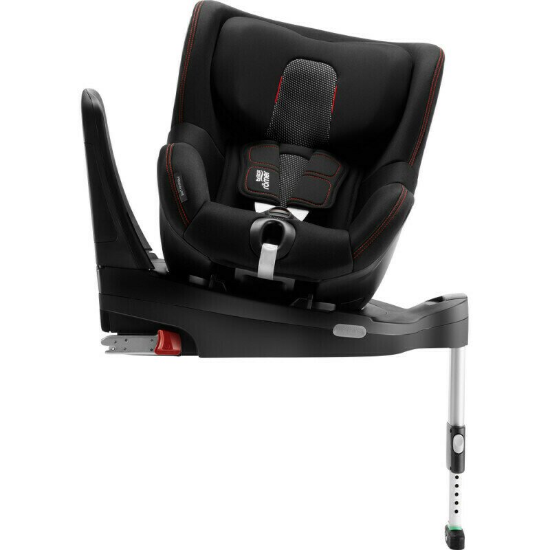 Britax-Romer - Scaun auto Dualfix M I-size Cool Flow , Spatar reglabil, Protectie laterala, Rotire 360 grade, 0-18 Kg, cu Isofix, Negru