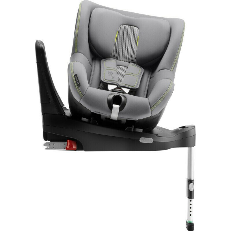 Britax-Romer - Scaun auto Dualfix M I-size Cool Flow , Spatar reglabil, Protectie laterala, Rotire 360 grade, 0-18 Kg, cu Isofix, Gri