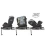 Scaun auto, Coccolle, Vigo, i-Size, 40-150 cm, 9-36 kg, Rotire 360, Cu sistem Isofix+picior, Tetiera reglabila in 12 pozitii, Scaun reglabil in 4 pozitii, Diamond Black - 3