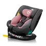 Scaun auto, Lionelo, Bastiaan One i-Size, 4 in 1, Protectie laterala, Cu spatar inclinabil in 4 pozitii, Cu tetiera reglabila in 13 pozitii, Rotire 360 grade, Top Tether, 0-36 Kg, 40-150 cm, Cu Isofix, Conform cu ECE R129, Roz - 4