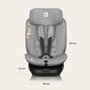 Scaun auto, Lionelo, Brave i-Size, 4 in 1, Rotire 360 grade, Protectie laterala, Cu spatar inclinabil in 5 pozitii, Cu tetiera reglabila in 12 pozitii, 0-36 Kg, 40-150 cm, Cu Isofix, Conform cu ECE R129, Gri - 37