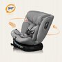 Scaun auto, Lionelo, Brave i-Size, 4 in 1, Rotire 360 grade, Protectie laterala, Cu spatar inclinabil in 5 pozitii, Cu tetiera reglabila in 12 pozitii, 0-36 Kg, 40-150 cm, Cu Isofix, Conform cu ECE R129, Gri - 38