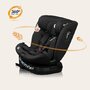 Scaun auto, Lionelo, Brave i-Size, 4 in 1, Rotire 360 grade, Protectie laterala, Cu spatar inclinabil in 5 pozitii, Cu tetiera reglabila in 12 pozitii, 0-36 Kg, 40-150 cm, Cu Isofix, Conform cu ECE R129, Negru - 39
