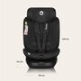 Scaun auto, Lionelo, Brave i-Size, 4 in 1, Rotire 360 grade, Protectie laterala, Cu spatar inclinabil in 5 pozitii, Cu tetiera reglabila in 12 pozitii, 0-36 Kg, 40-150 cm, Cu Isofix, Conform cu ECE R129, Negru - 43