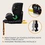 Scaun auto, Lionelo, Harmony i-Size, Rotire 360 grade, Protectie laterala, Cu spatar reglabil in 5 pozitii, Cu tetiera reglabila in 12 pozitii, 0-36 Kg, 40-150 cm, Cu Isofix, Husa din bambus, Conform cu ECE R129, Gri inchis - 34