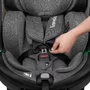 Scaun auto, Lionelo, Harmony i-Size, Rotire 360 grade, Protectie laterala, Cu spatar reglabil in 5 pozitii, Cu tetiera reglabila in 12 pozitii, 0-36 Kg, 40-150 cm, Cu Isofix, Husa din bambus, Conform cu ECE R129, Gri inchis - 22