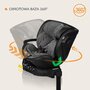 Scaun auto, Lionelo, Harmony i-Size, Rotire 360 grade, Protectie laterala, Cu spatar reglabil in 5 pozitii, Cu tetiera reglabila in 12 pozitii, 0-36 Kg, 40-150 cm, Cu Isofix, Husa din bambus, Conform cu ECE R129, Gri inchis - 35