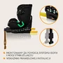 Scaun auto, Lionelo, Harmony i-Size, Rotire 360 grade, Protectie laterala, Cu spatar reglabil in 5 pozitii, Cu tetiera reglabila in 12 pozitii, 0-36 Kg, 40-150 cm, Cu Isofix, Husa din bambus, Conform cu ECE R129, Negru - 33