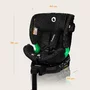Scaun auto, Lionelo, Harmony i-Size, Rotire 360 grade, Protectie laterala, Cu spatar reglabil in 5 pozitii, Cu tetiera reglabila in 12 pozitii, 0-36 Kg, 40-150 cm, Cu Isofix, Husa din bambus, Conform cu ECE R129, Negru - 42