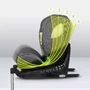 Scaun auto, Lionelo, i-Size Braam, 0-36 Kg, 40-150 cm, Cu isofix si picior de fixare, Protectie laterala, Rotire 360 grade, Ajustare spatar in 5 pozitii, Tetiera reglabila in 14 trepte, Conform cu standardul european de securitate R129, Gri - 35