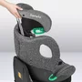 Scaun auto, Lionelo, i-Size Braam, 0-36 Kg, 40-150 cm, Cu isofix si picior de fixare, Protectie laterala, Rotire 360 grade, Ajustare spatar in 5 pozitii, Tetiera reglabila in 14 trepte, Conform cu standardul european de securitate R129, Gri - 47
