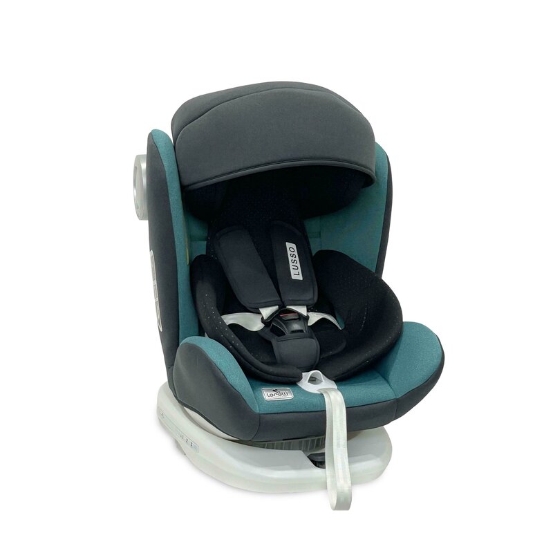 Lorelli - scaun auto lusso sps , brittany, spatar reglabil, protectie laterala, rotire 360 grade, 0-36 kg, cu isofix, albastru