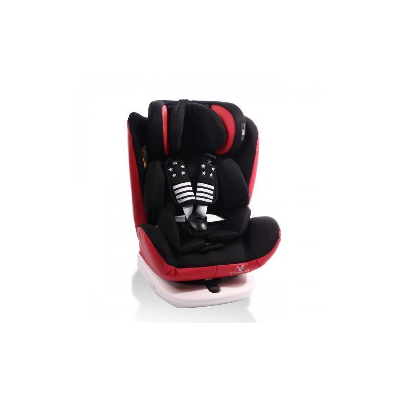 Cangaroo - scaun auto pilot , rotativ 360 grade , isofix , 0-36 kg , red