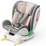 Scaun auto Platinum Deluxe i-Size Buf Boof cu isofix rotativ 360 grade Top Tether SIPS 40-150 cm 0-36 kg Pink - 10