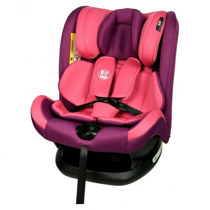 Buf boof - scaun auto riola plus cu isofix crocodile pink 0-36 kg