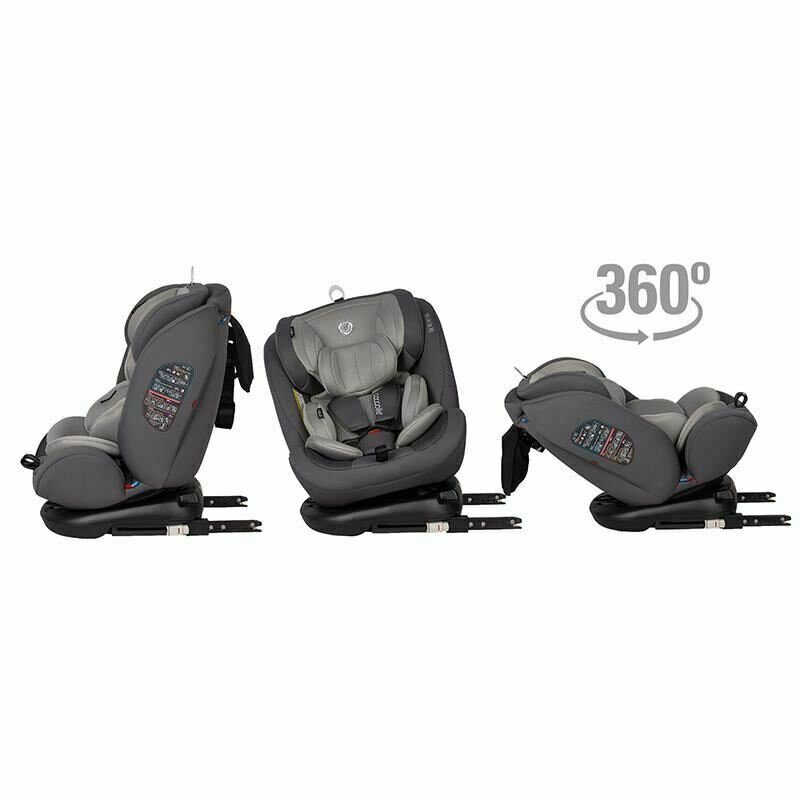 Coccolle - Scaun auto rotativ cu isofix grupa 0-36 kg Nova Moonlit Grey