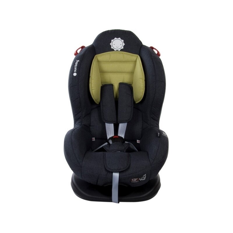 Scaun auto Olive Spatar reglabil, Protectie laterala, 9-25 Kg, cu Isofix, Negru