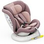 Scaun Auto Tweety Plus DELUXE BUF BOOF iSIZE LightPurple cu Isofix rotativ 360 grade 40-150 cm - 8