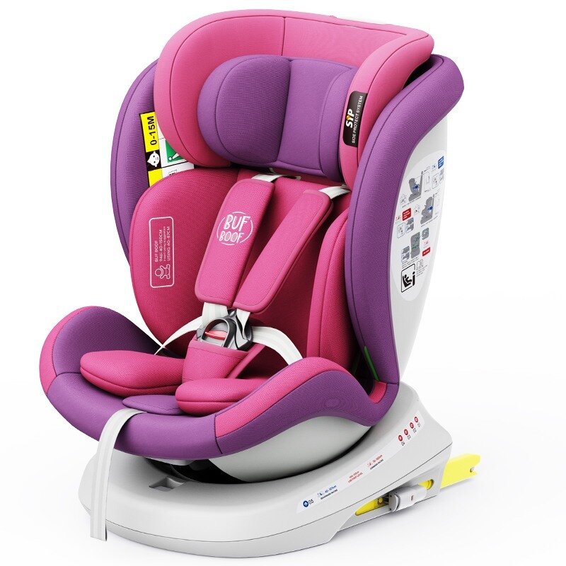 Scaun Auto Tweety Plus DELUXE BUF BOOF iSIZE UnicornPink cu Isofix rotativ 360 grade 40-150 cm