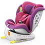 Scaun Auto Tweety Plus DELUXE BUF BOOF iSIZE UnicornPink cu Isofix rotativ 360 grade 40-150 cm - 14