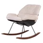 Scaun balansoar Childhome Negru Alb - 1