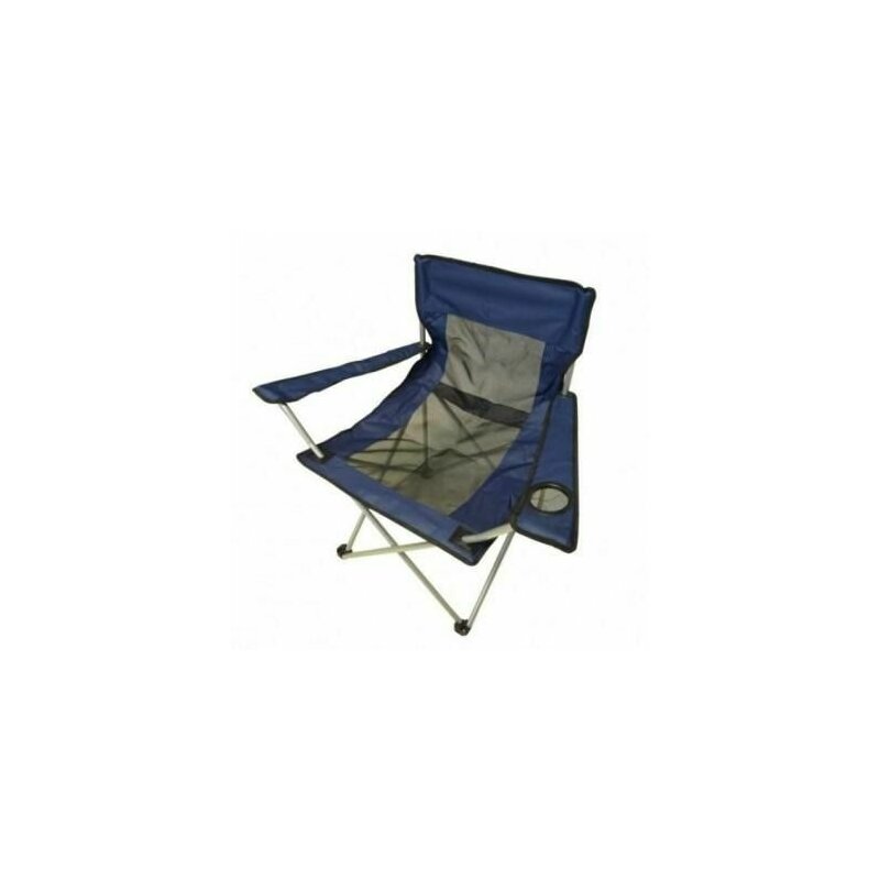 Scaun camping pliant ,CH202E, structura metalica, albastru, 52 x 52 x 80 cm