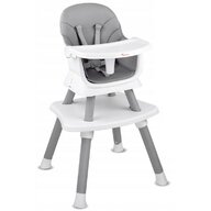 Scaun de masa, Jokomisiada, Transformabil, 6 in 1, Cu husa detasabila, Tavita, Pana in 25 kg, 6 luni+, Gri