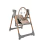 Scaun de masa 2 in 1, Bebe Stars, Serenna, Poate fi utilizat ca si leagan pentru copii, Cu telecomanda, Conform cu  EN12790-1,2:2023, EN71-3:2019+A1:2021, EN14988:2017+A2:2024, Mocha - 2