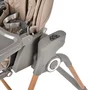 Scaun de masa 2 in 1, Bebe Stars, Serenna, Poate fi utilizat ca si leagan pentru copii, Cu telecomanda, Conform cu  EN12790-1,2:2023, EN71-3:2019+A1:2021, EN14988:2017+A2:2024, Mocha - 8