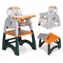 Scaun de masa 2 in 1 pentru copii Ecotoys HA-033 - Portocaliu - 2