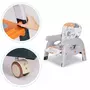 Scaun de masa 2 in 1 pentru copii Ecotoys HA-033 - Portocaliu - 7