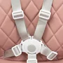Scaun de masa, Baby Mix, Freya, Multifunctional, Pana la 15 kg, Cu tavita dubla reglabila, Cu suport pentru picioare, Usor de transportat, Conform cu EN 14988+A1:2020-07, 6-36 luni, Dusty Pink - 4