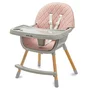 Scaun de masa, Baby Mix, Freya, Multifunctional, Pana la 15 kg, Cu tavita dubla reglabila, Cu suport pentru picioare, Usor de transportat, Conform cu EN 14988+A1:2020-07, 6-36 luni, Dusty Pink - 7